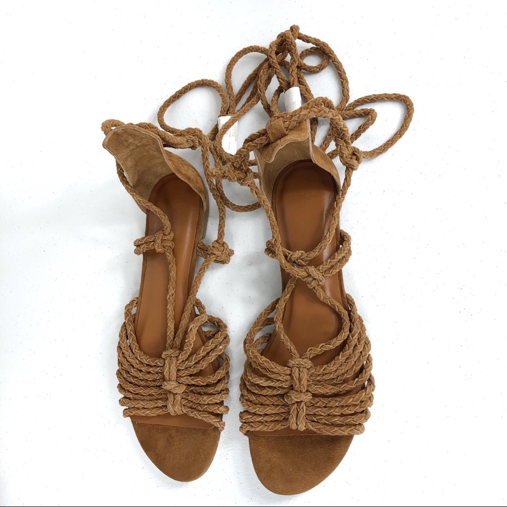 Joie wrap around ankle ties brown size 39.5 (#42) - Picture 4 of 8